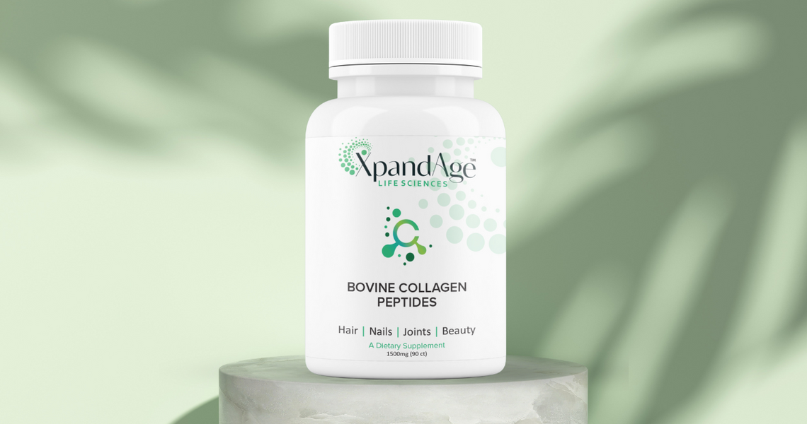 Unlock the Secret to Ageless Beauty and Health with XpandAge Bovine Collagen Peptides Capsules