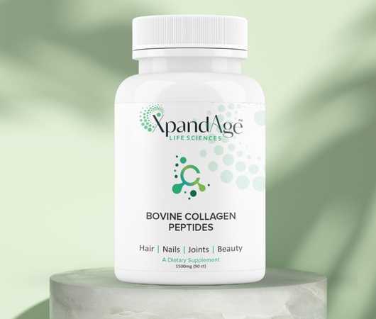 Unlock the Secret to Ageless Beauty and Health with XpandAge Bovine Collagen Peptides Capsules